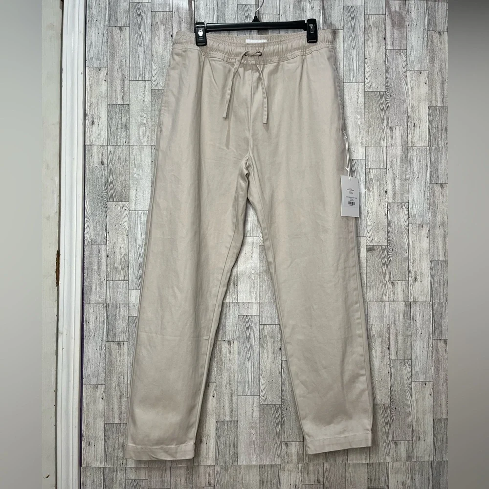 I Love Ugly Men’s Cargo Clean Sebastian Pants in Bone 100% cotton Sz Medium